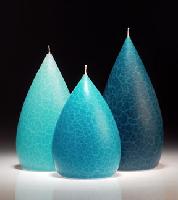 Barrick Design Candles FF#9 set of three crackle candle.